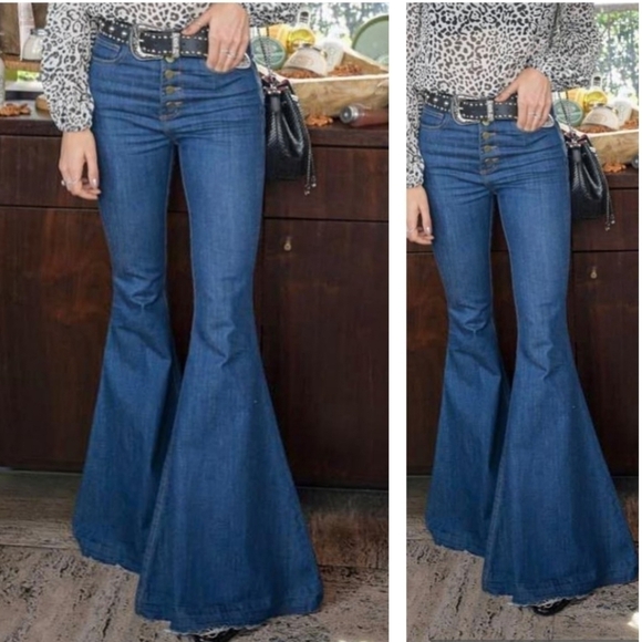 N.Y.B.D NOT YOUR BASIC DENIM HIGH WAIST WIDE LEGS IN SIZE 40, 28 US - Picture 16 of 16